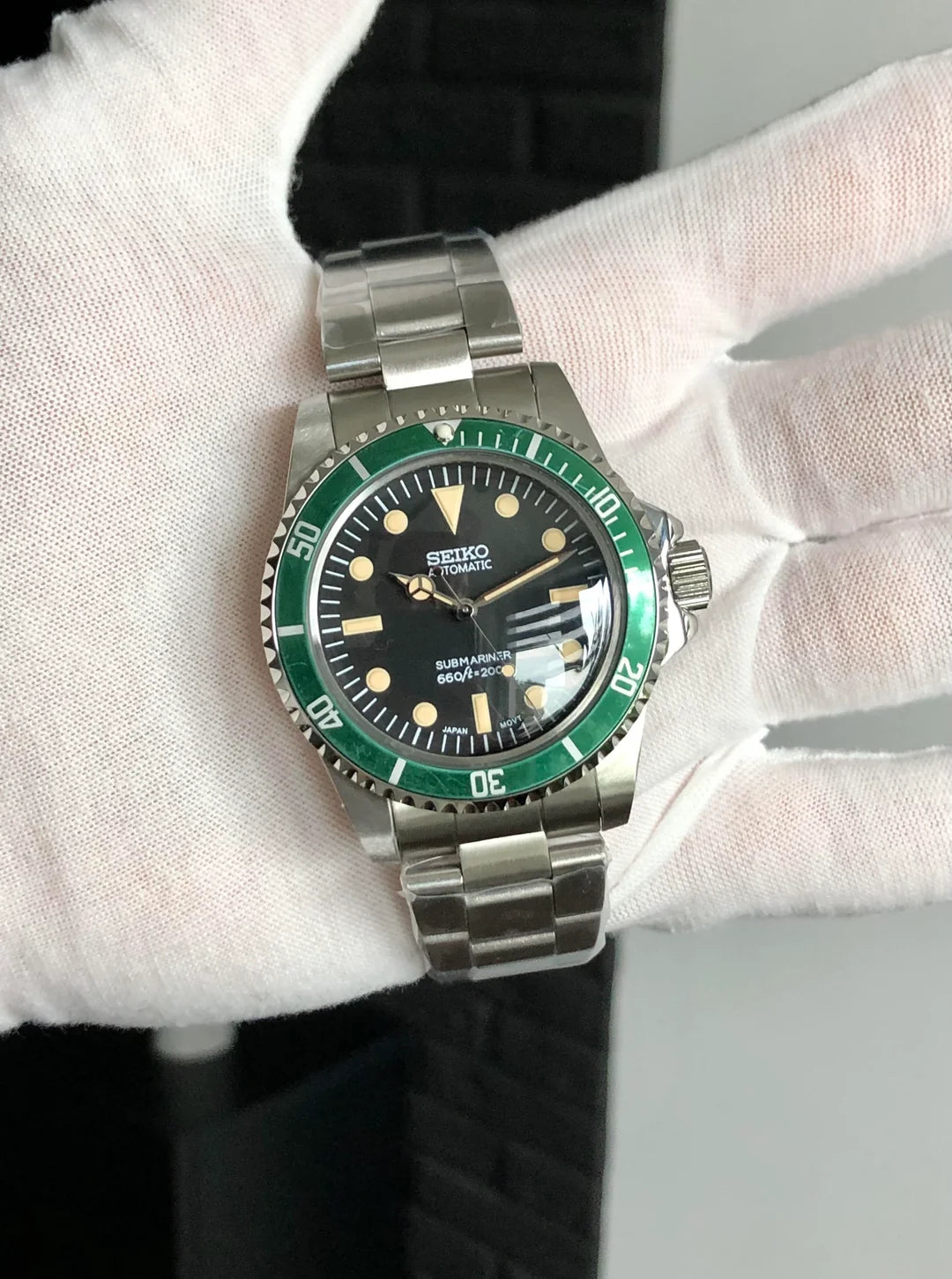 Seiko Vintage Submariner Mod ‘Kermit’ 40