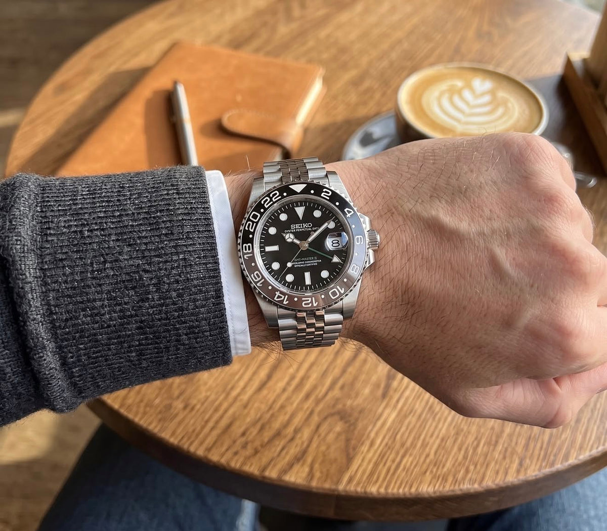 Bruce Wayne Seiko Mod ‘Green GMT- Master II’ 40