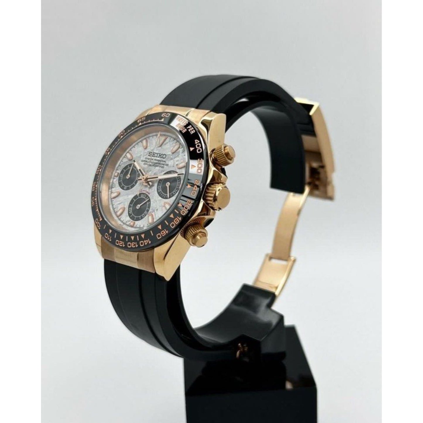 Seiko Daytona ‘Rose Gold Meteorite Dial’ Mod 40
