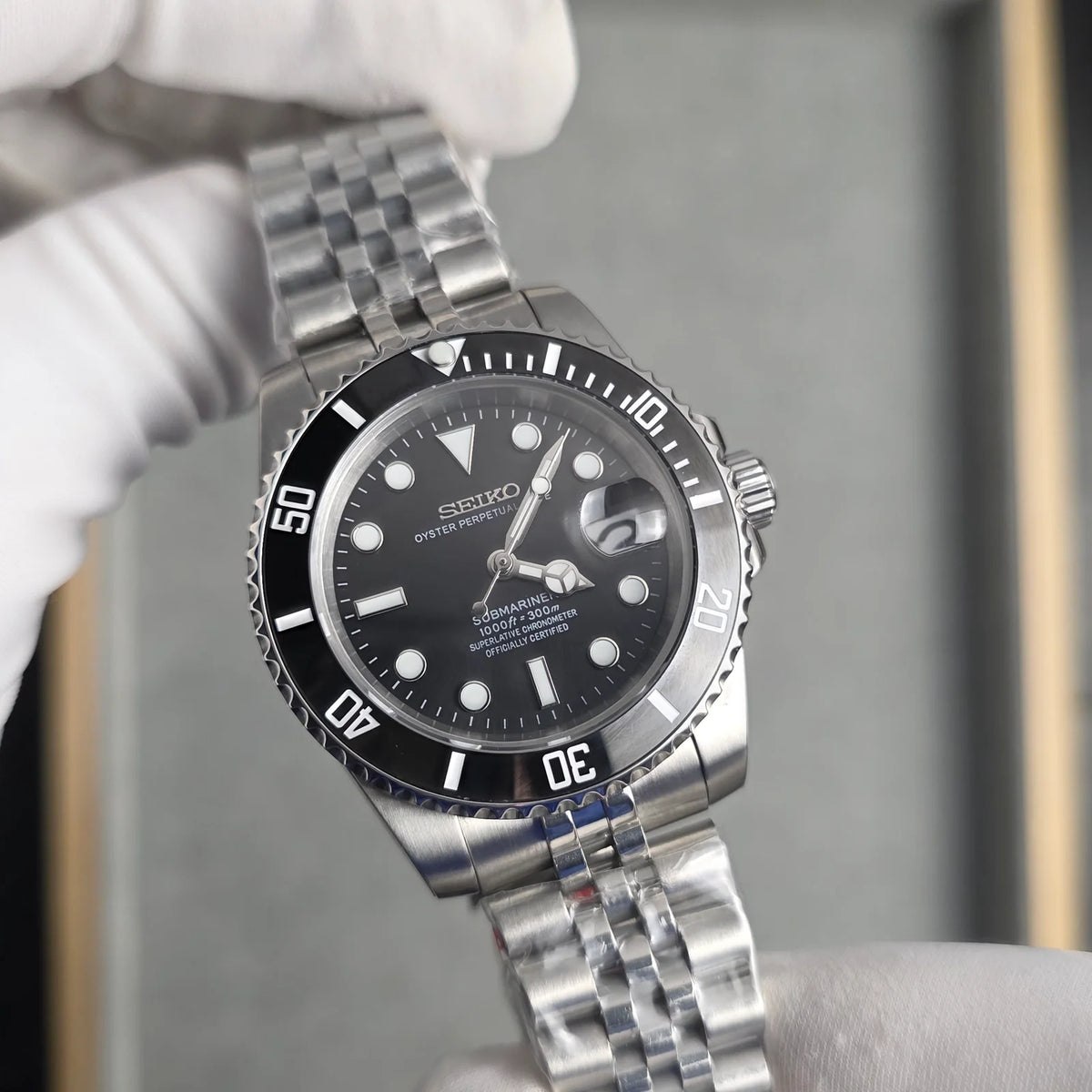 Seiko Submariner Mod ‘Black Dial-Jubilee’ 40