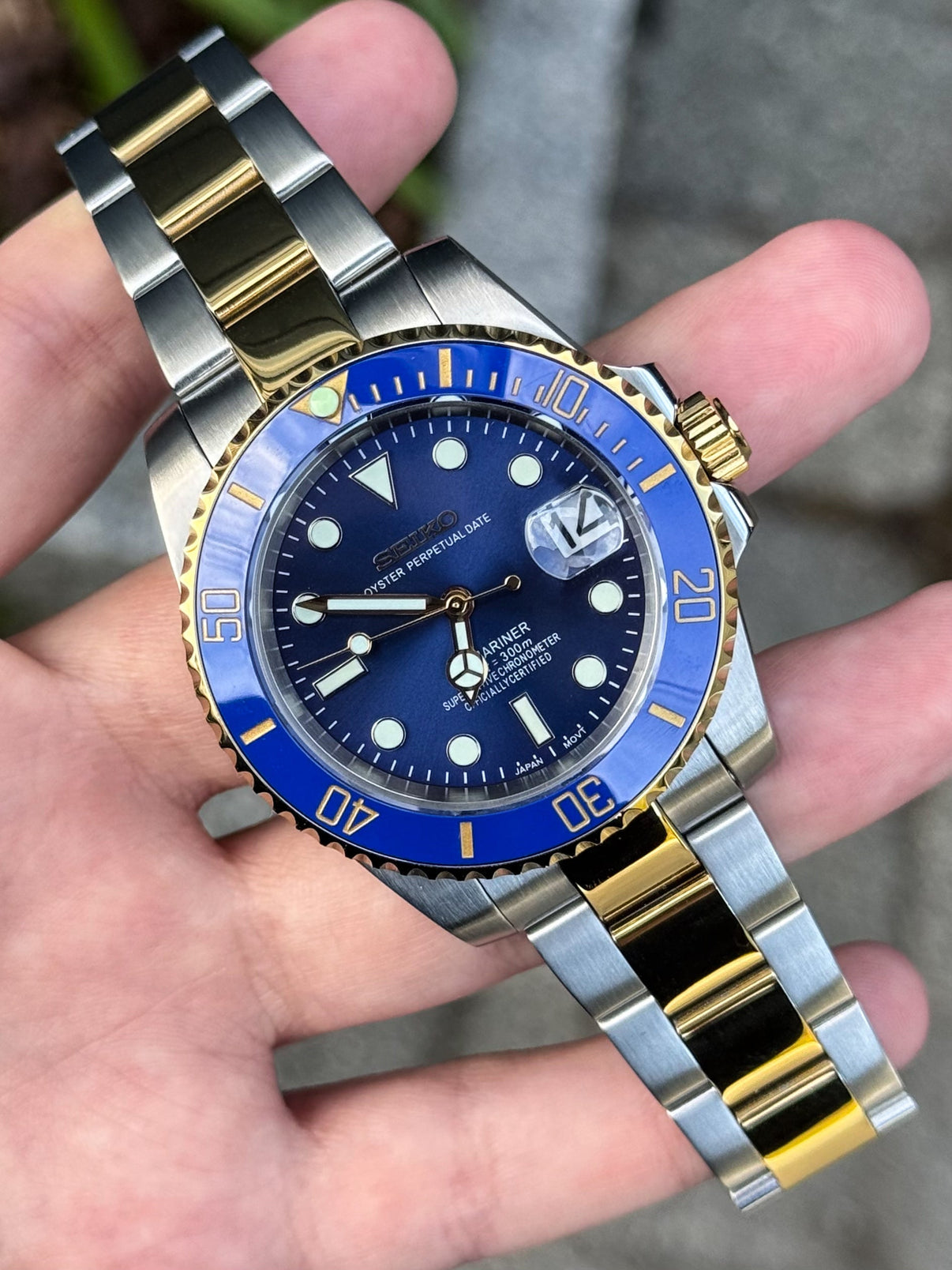 Seiko Submariner Mod Two-tone ‘Bluesy’ 40