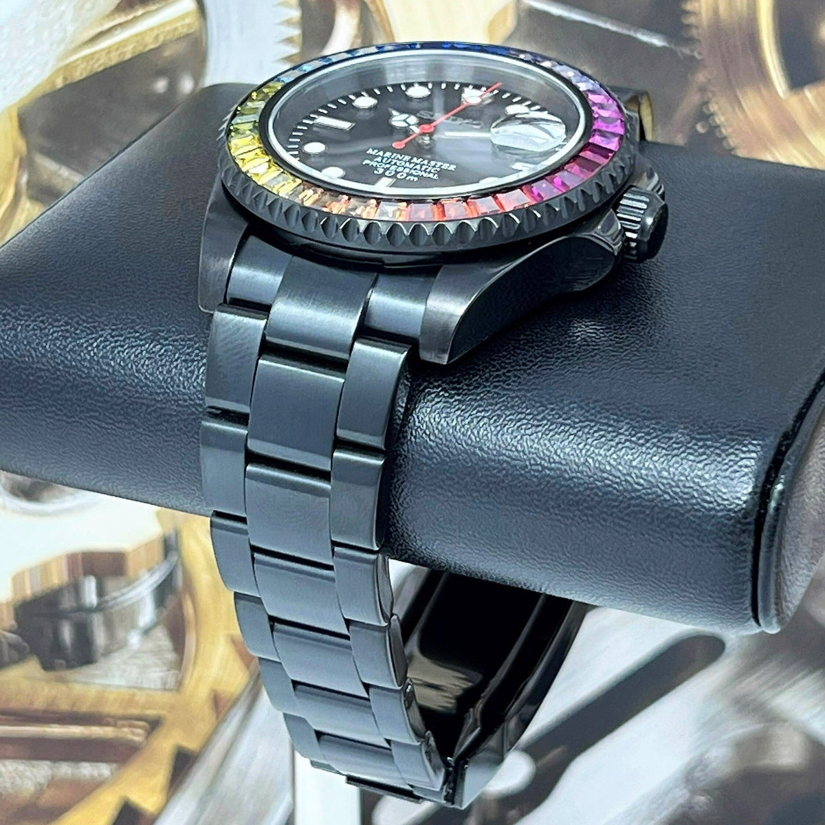 Seiko Marine Master Mod ‘All-Black Rainbow Bezel’