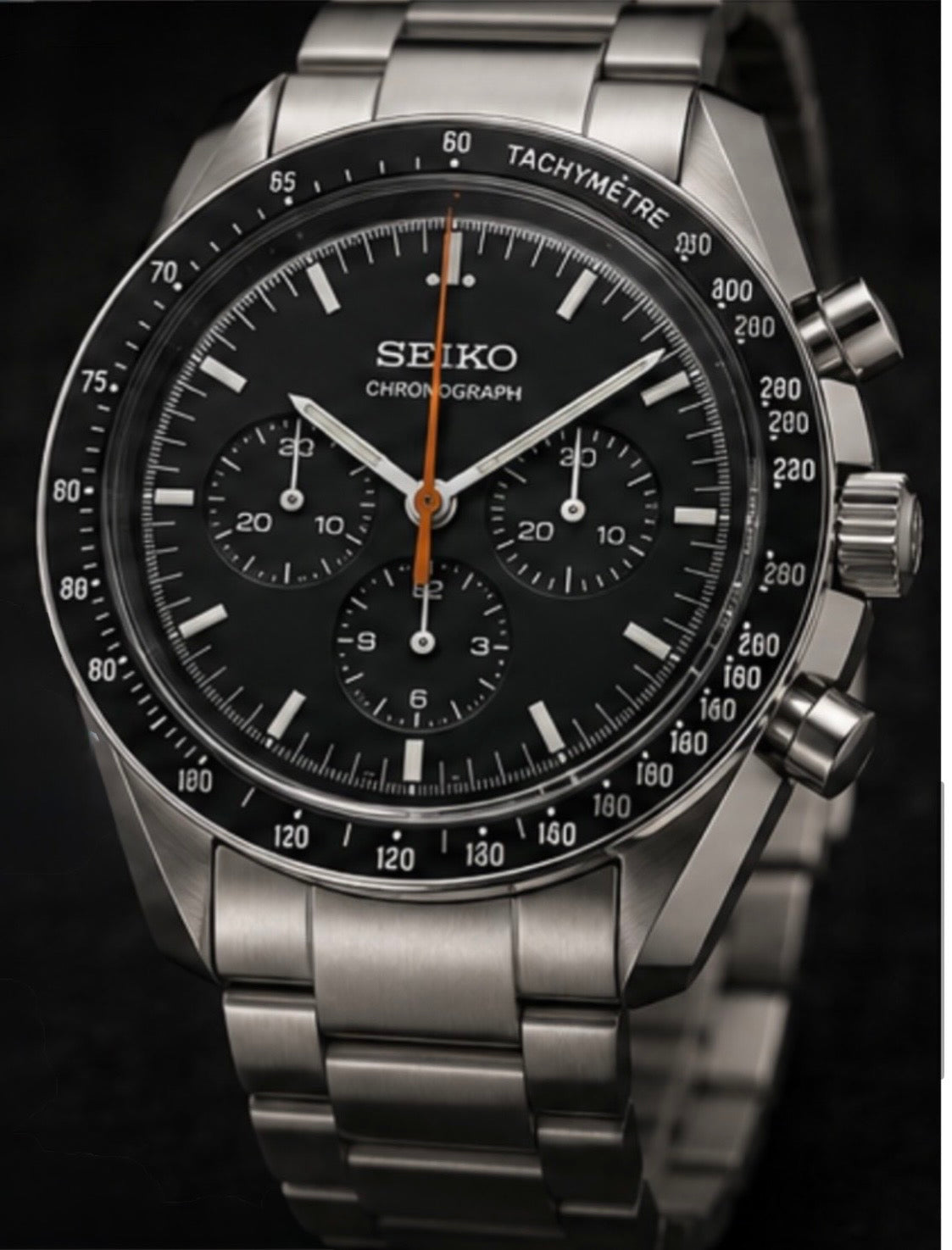 Seiko Speedmaster Mod ‘Custom Orange Hand/ Black Dial’ 41