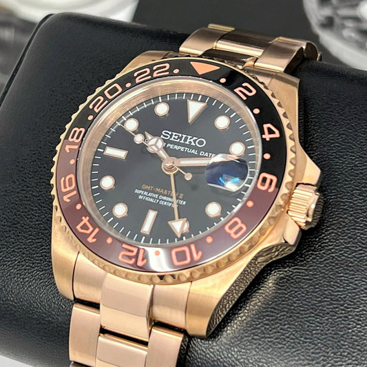 Seiko GMT-Master II Mod Rose Gold ‘Rootbeer’ 40