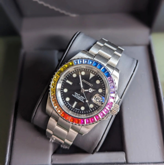 Seiko Marine Master Mod ‘Rainbow Bezel’ 40