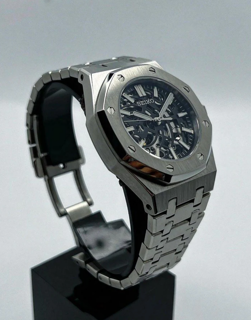 Seiko Royal Oak Mod ‘Steel Skeleton’ 41 (NH70)