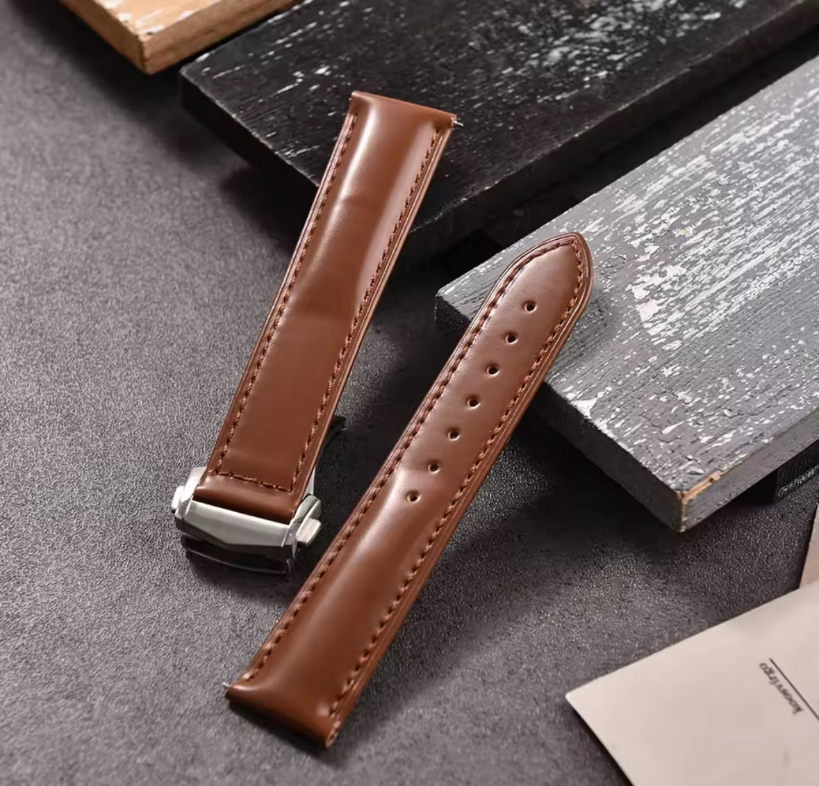 Smooth Genuine Leather Strap (19mm/20mm/21mm/22mm)