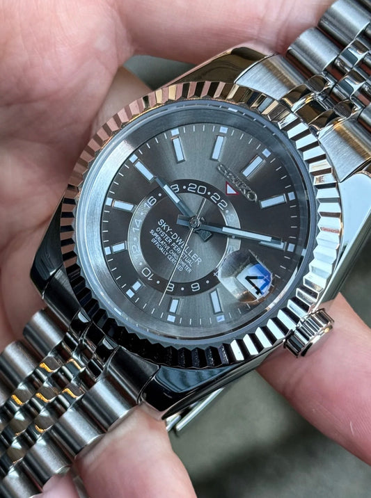 Seiko Sky-Dweller Mod ‘Grey Rhodium Dial’ 40