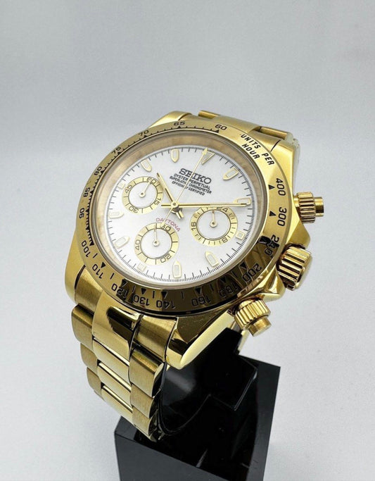 Seiko Daytona ‘Gold White Dial’ Mod 40