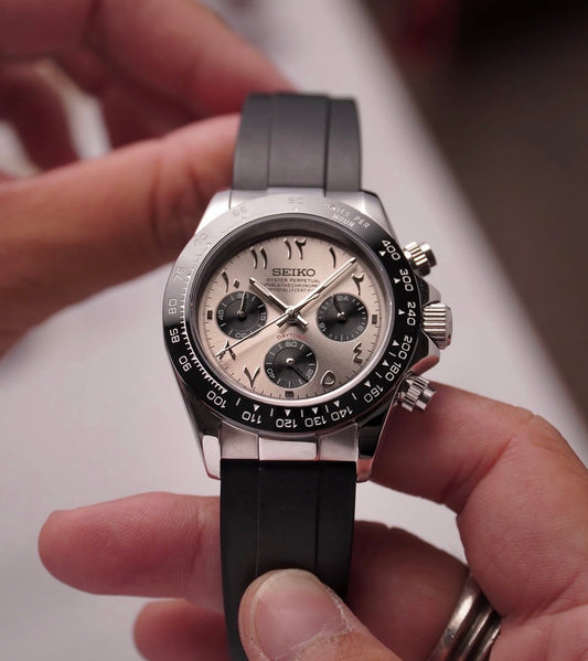 Seiko Daytona Mod Oysterflex ‘Ghost Arabic Dial’ 40