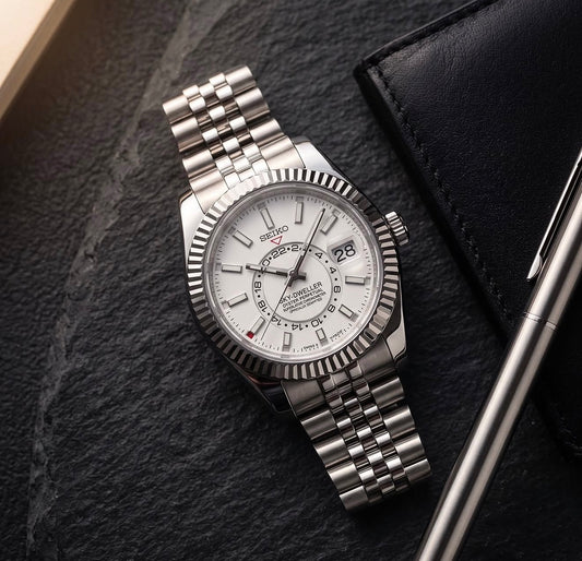 Seiko Sky-Dweller Mod ‘Steel White Dial’ 40