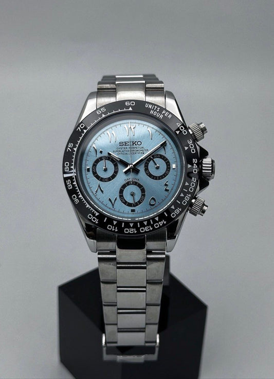 Seiko Daytona Mod ‘Blue Arabic Dial’ 40