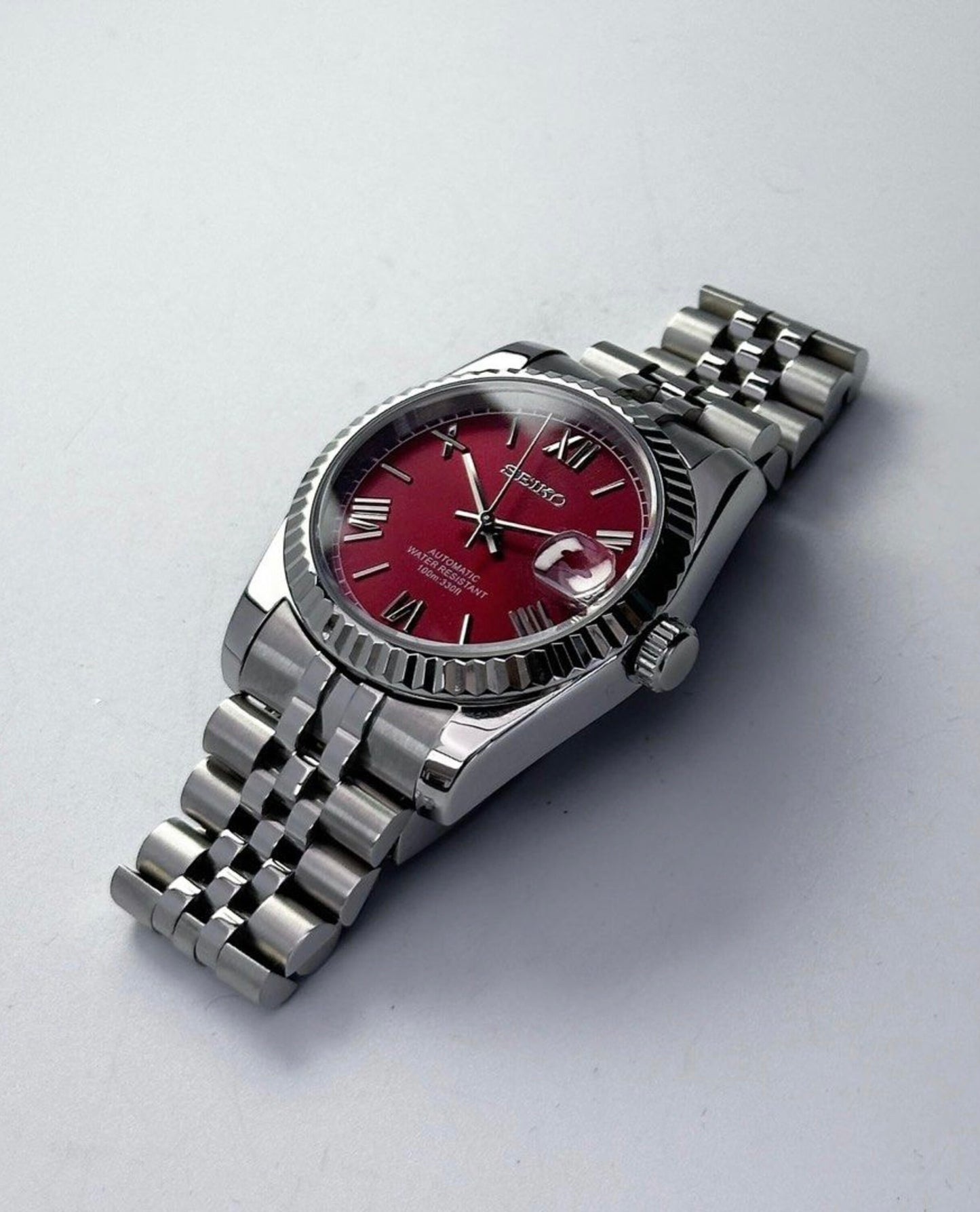 Seiko Datejust Mod ‘Scarlet Red Dial’ 36/39