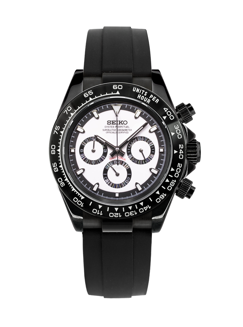 Seiko Daytona Mod ‘All Black Panda Dial’ 40