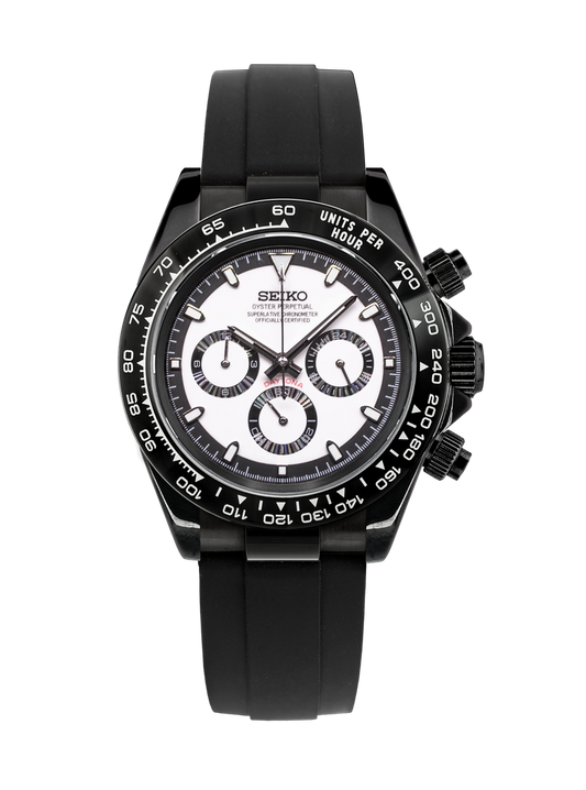 Seiko Daytona Mod ‘All Black Panda Dial’ 40