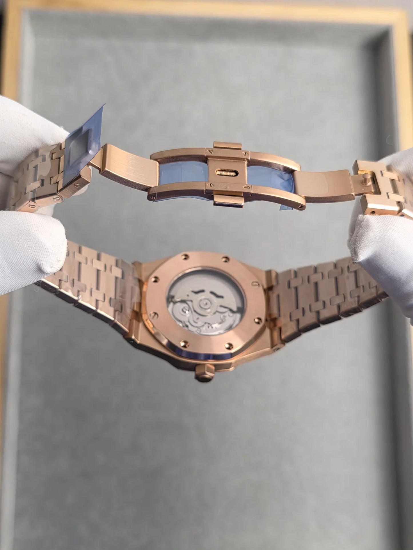 Seiko Royal Oak Mod ‘Rose Gold Black Dial’ 41