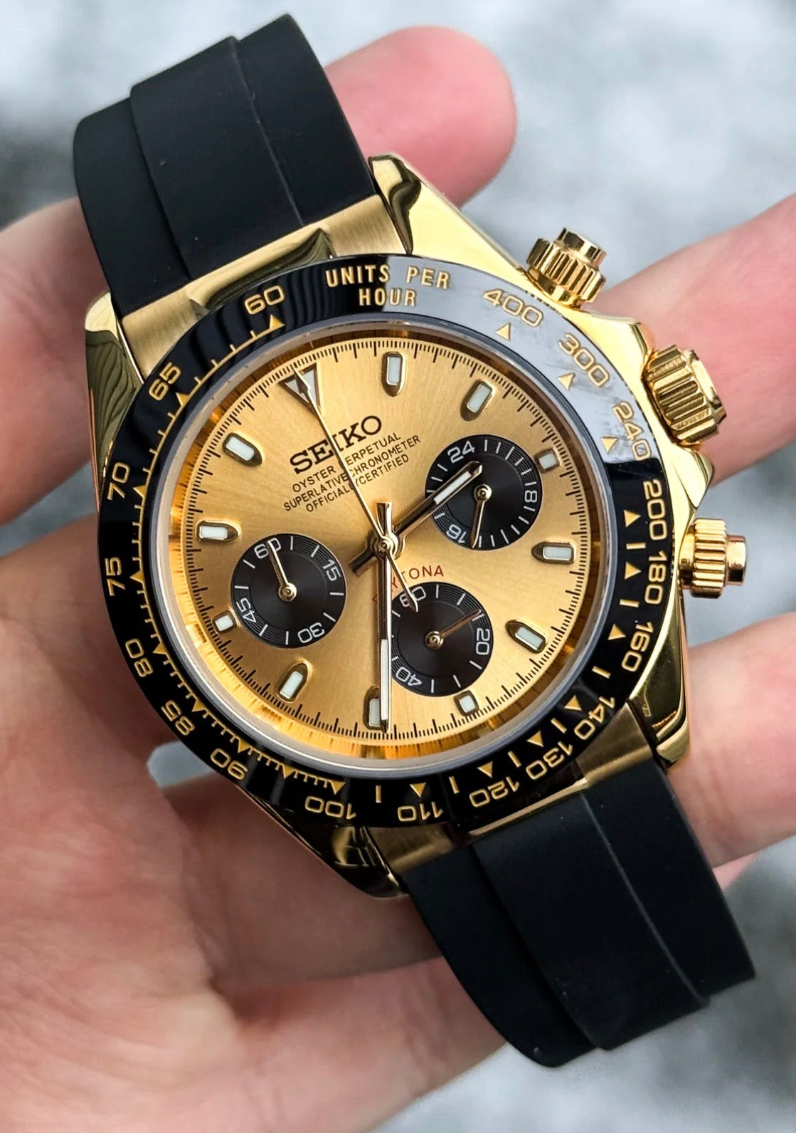 Seiko Daytona Mod ‘Pikachu’ 40