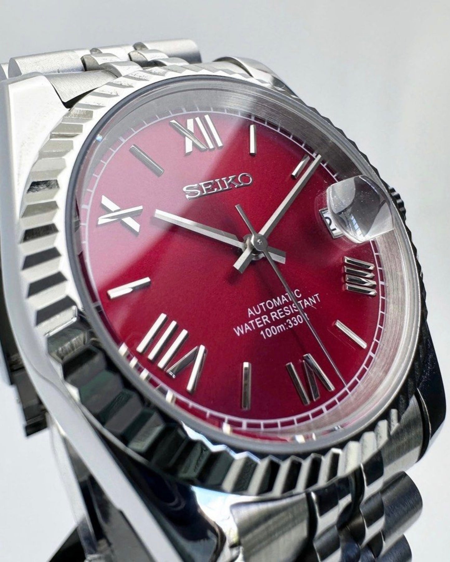Seiko Datejust Mod ‘Scarlet Red Dial’ 36/39