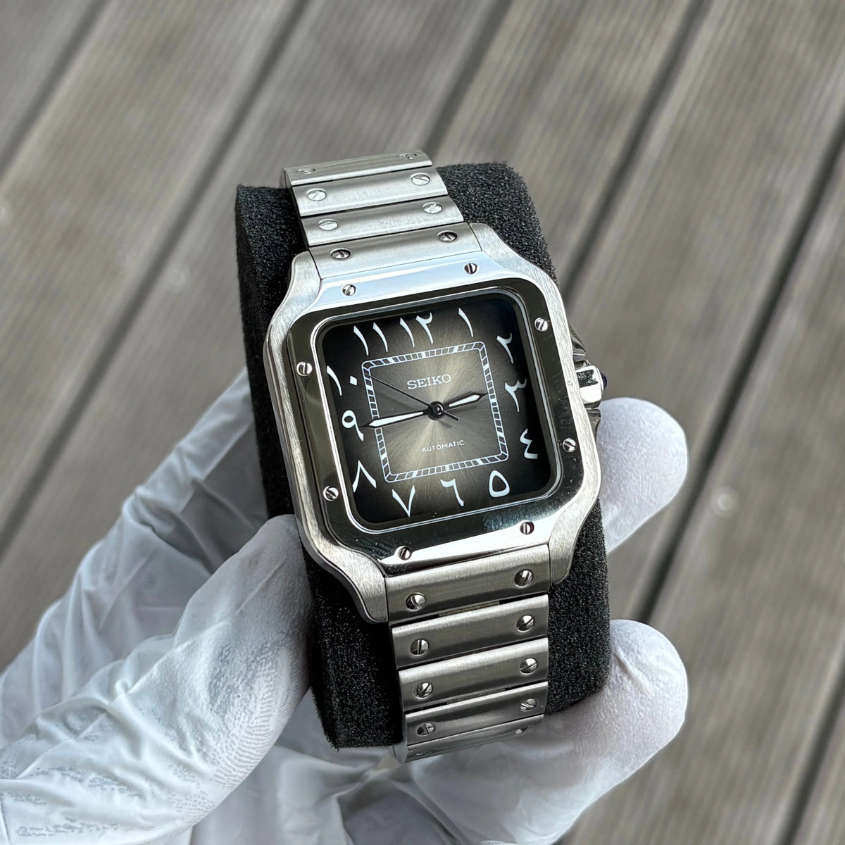 Seiko Santos Mod ‘Arabic Grey/Black Dial’ 39