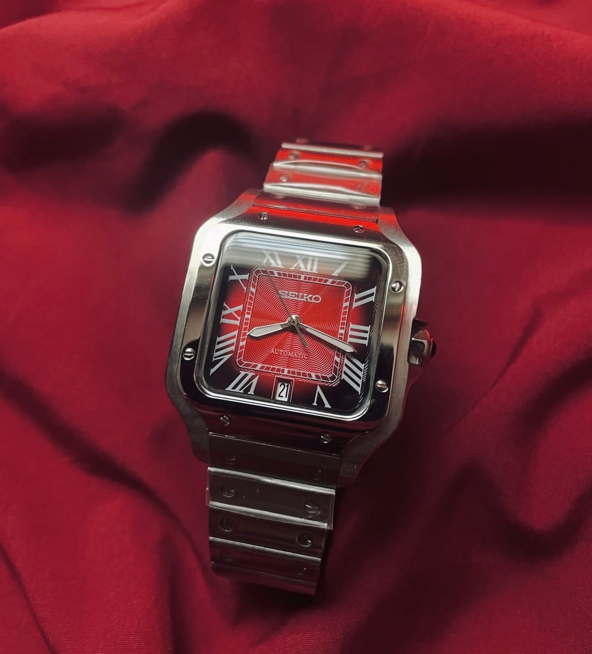 Seiko Santos Mod ‘Special Edition Red Dial’ w/date 39