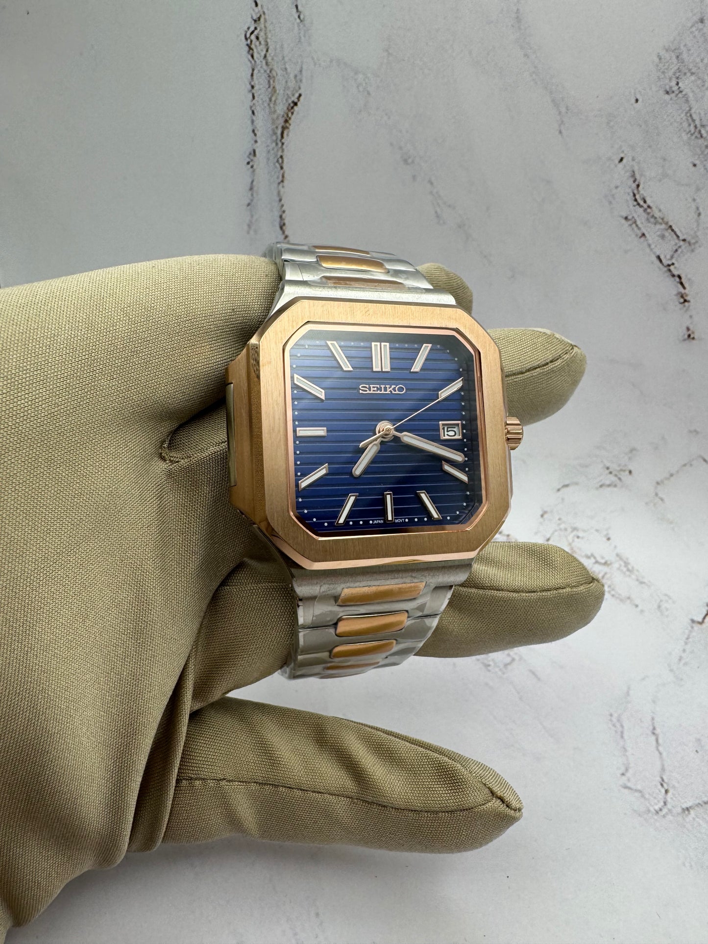 Seikonaut Cubitus Mod Two-Tone Blue dial 42mm