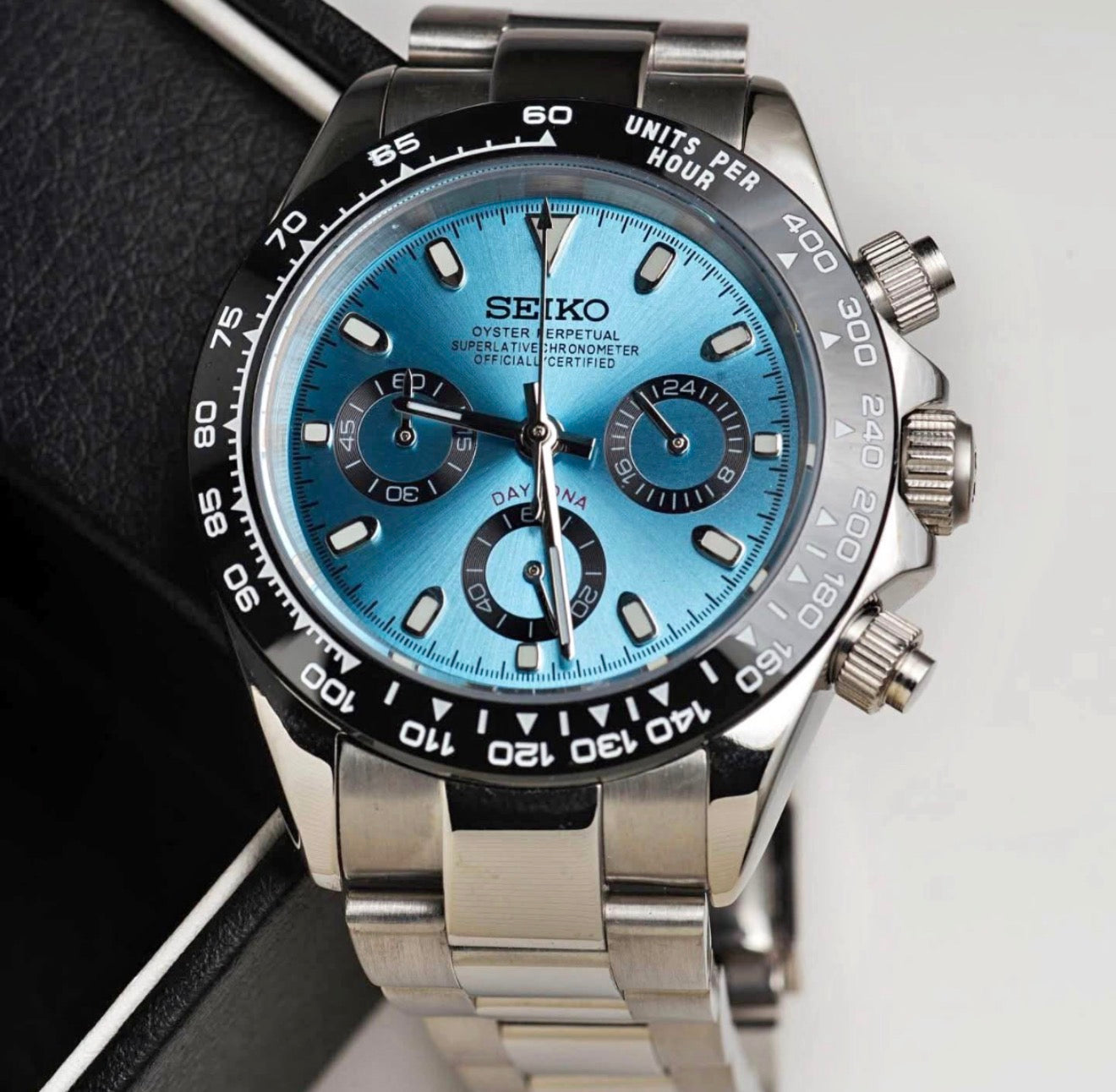 Daytona Mod ‘Steel/ Aqua Blue Dial’ 40