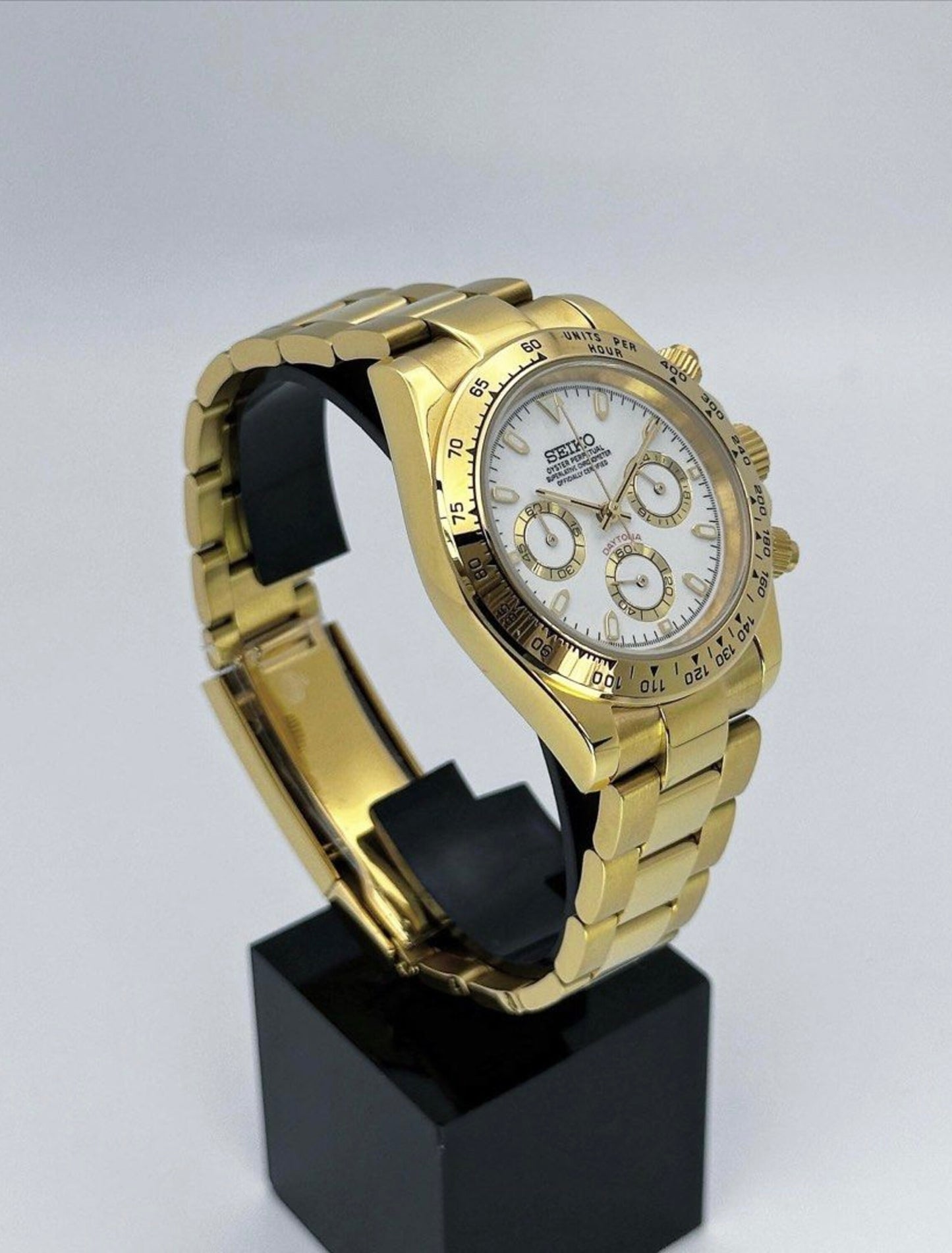 Seiko Daytona ‘Gold White Dial’ Mod 40