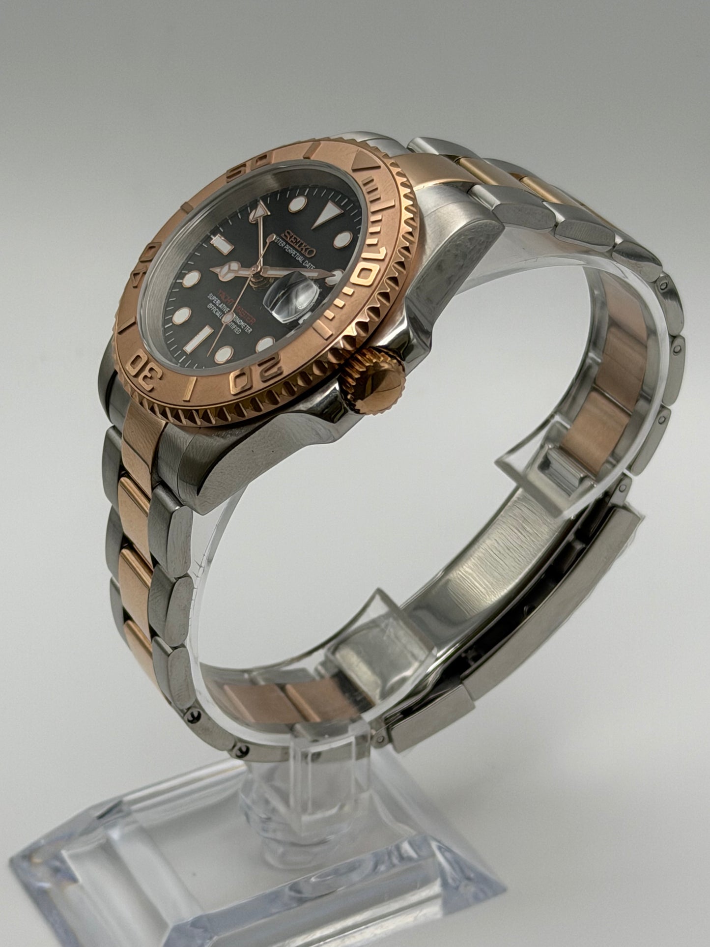 Seiko Yachtmaster Mod GMT ‘Rose Gold /Black Dial’ 40