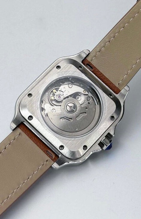 Seiko Santos Mod ‘Steel White Dial/ Leather Strap’ 39