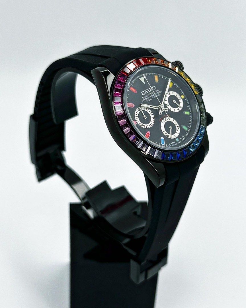 Seiko Daytona Mod ‘Black Rainbow Bezel’ 40
