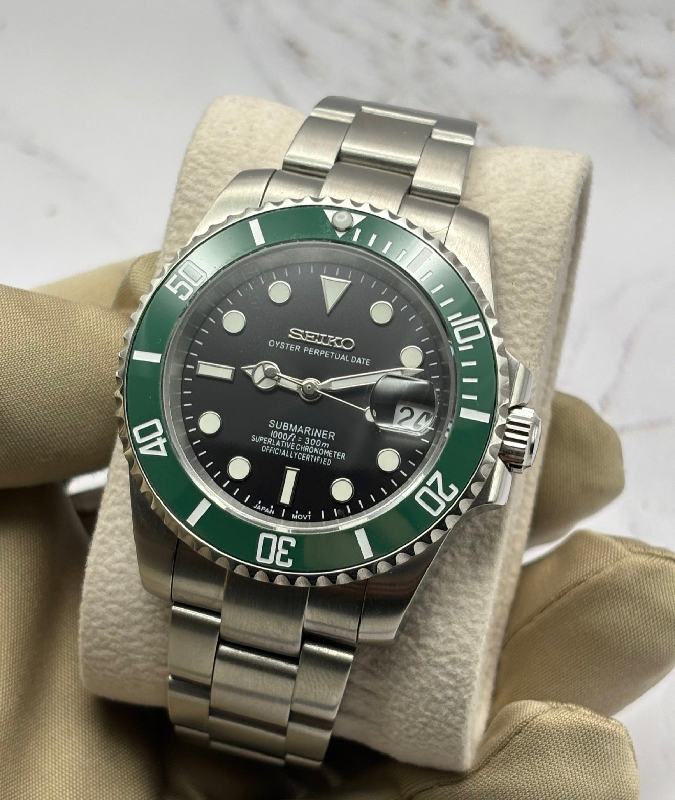 Custom Seiko Submariner Mod Starbucks
