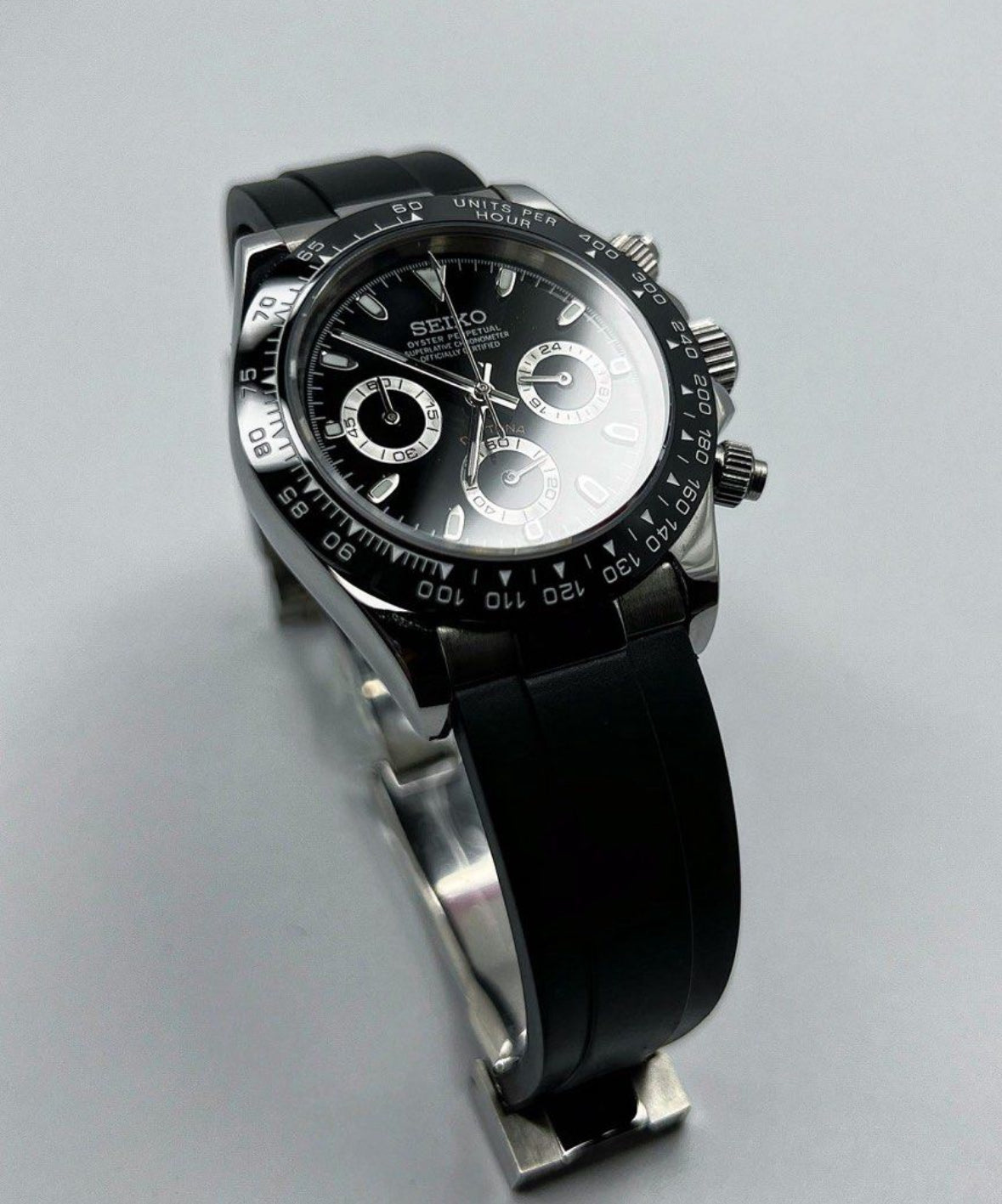 Seiko Daytona Steel Oyster flex 40