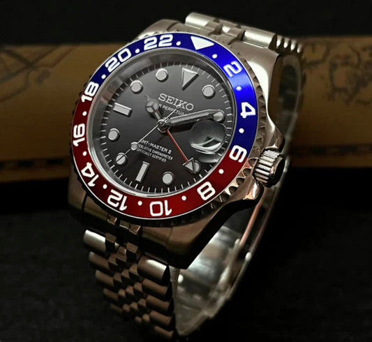 Seiko GMT-Master II Mod ‘Pepsi’ (Jubilee Bracelet)