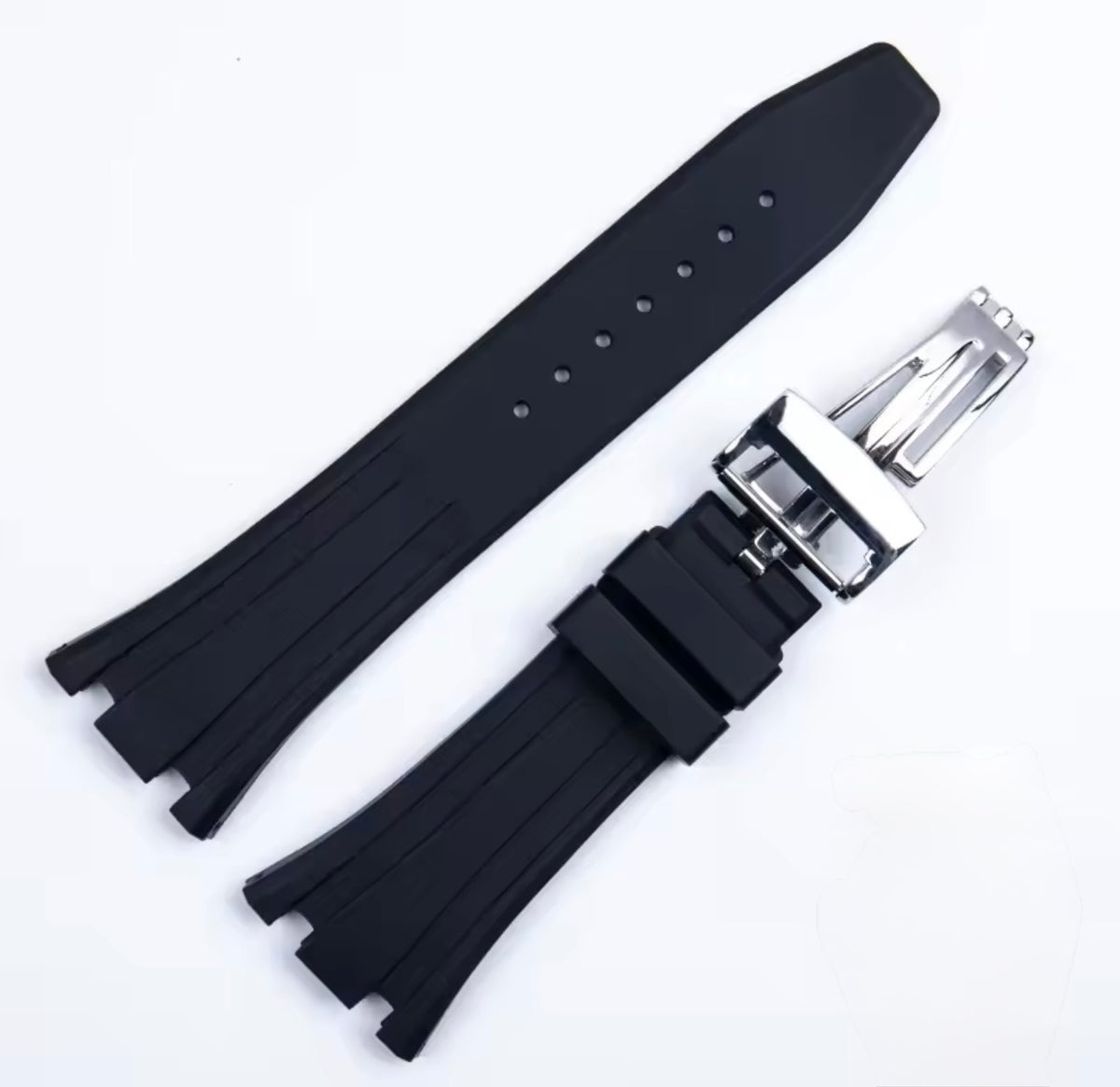 Royal Oak Mod Black FKM Rubber Strap