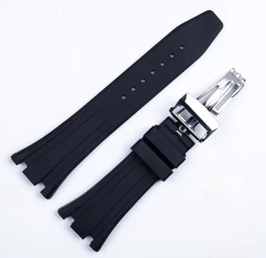 Royal Oak Mod Black FKM Rubber Strap