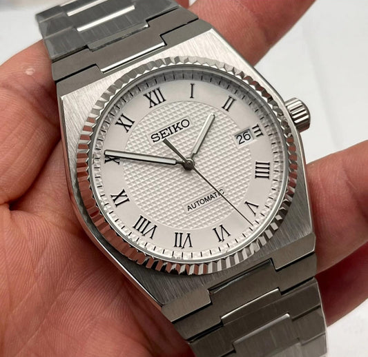 Seiko PRX Mod White Roman Dial 36/39mm
