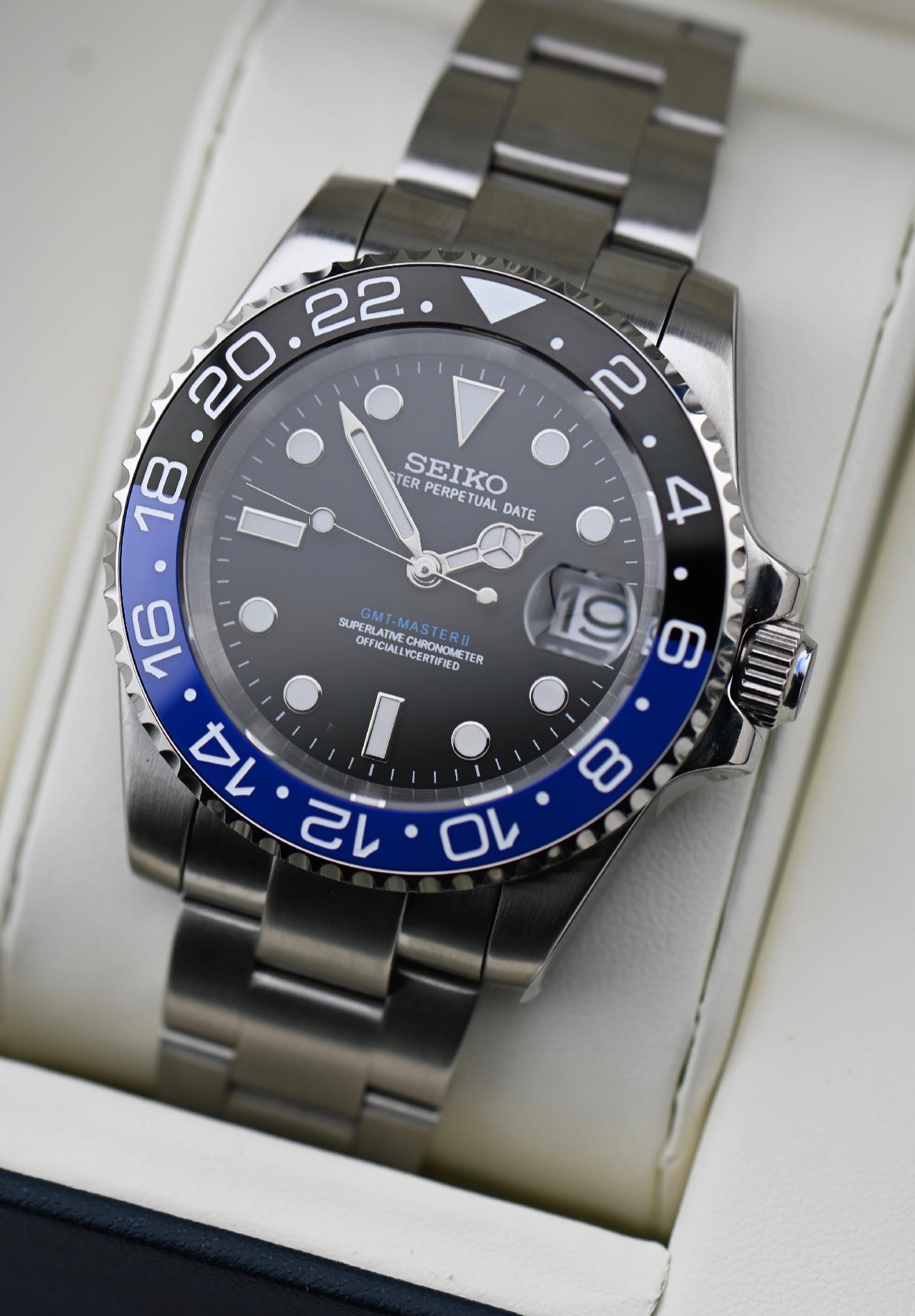 Seiko GMT-Master II Mod ‘Batman’ (NH35)