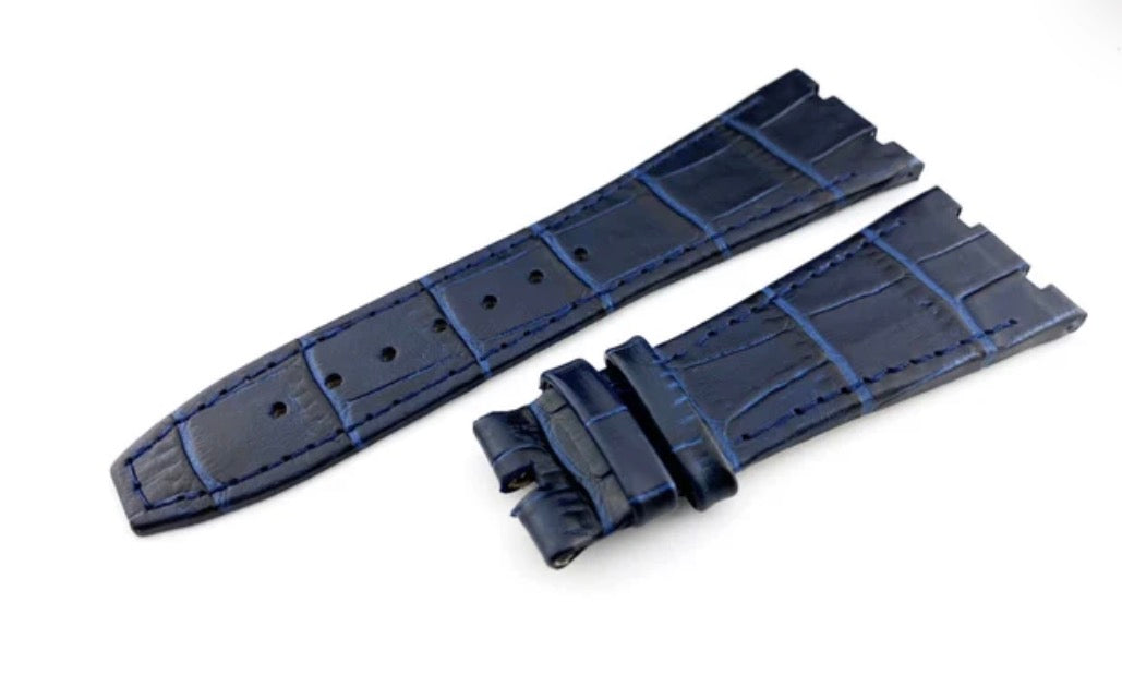 Blue Alligator/ Leather Strap - Royal Oak Mod 41