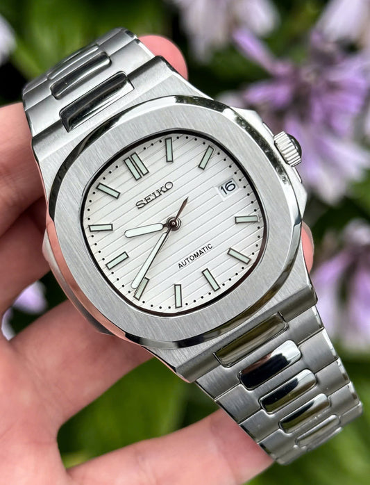 Seiko Nautilus Mod ‘White Dial’ 40mm