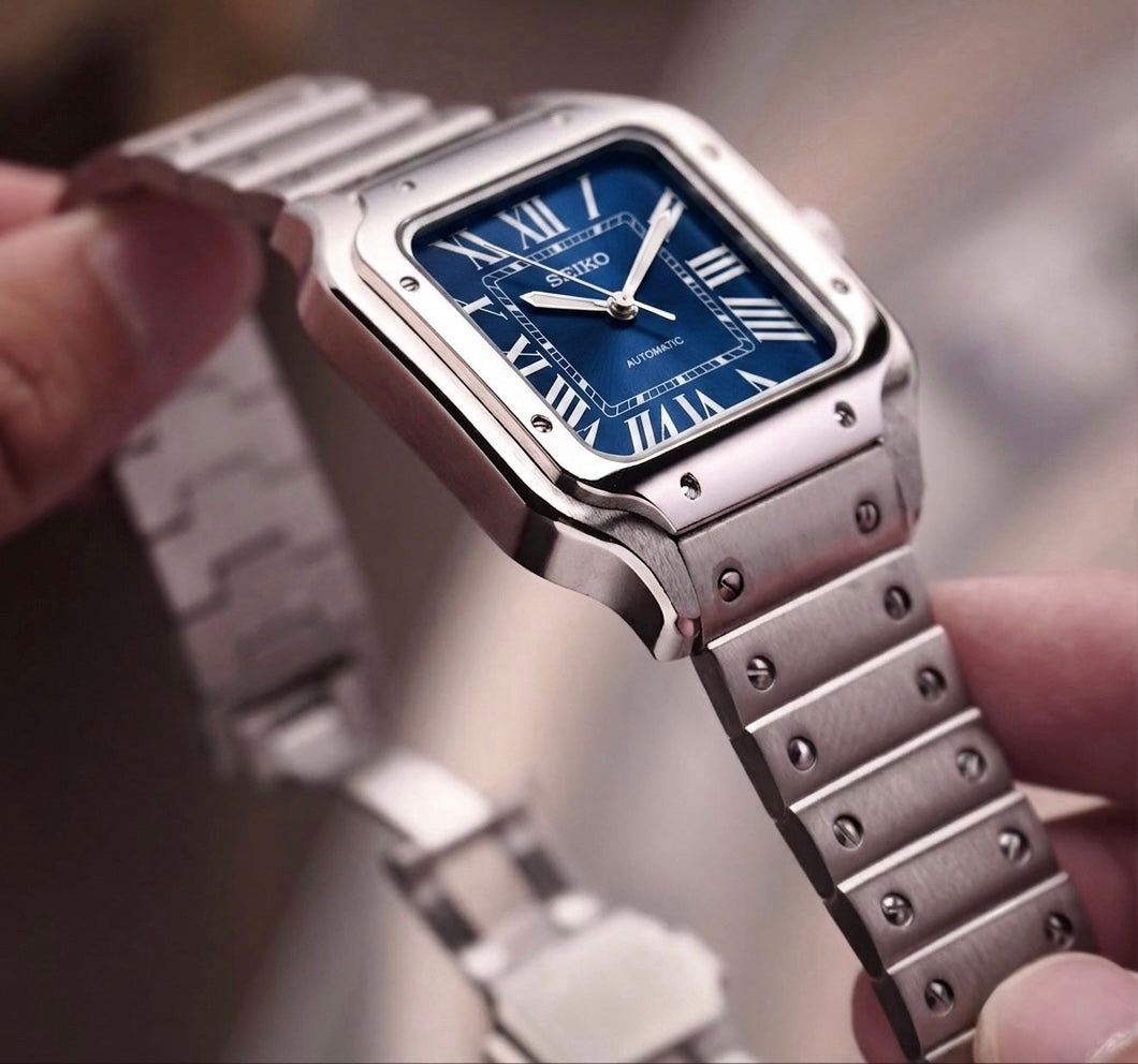Seiko Santos mod ‘Ladies Blue Dial’ 34mm