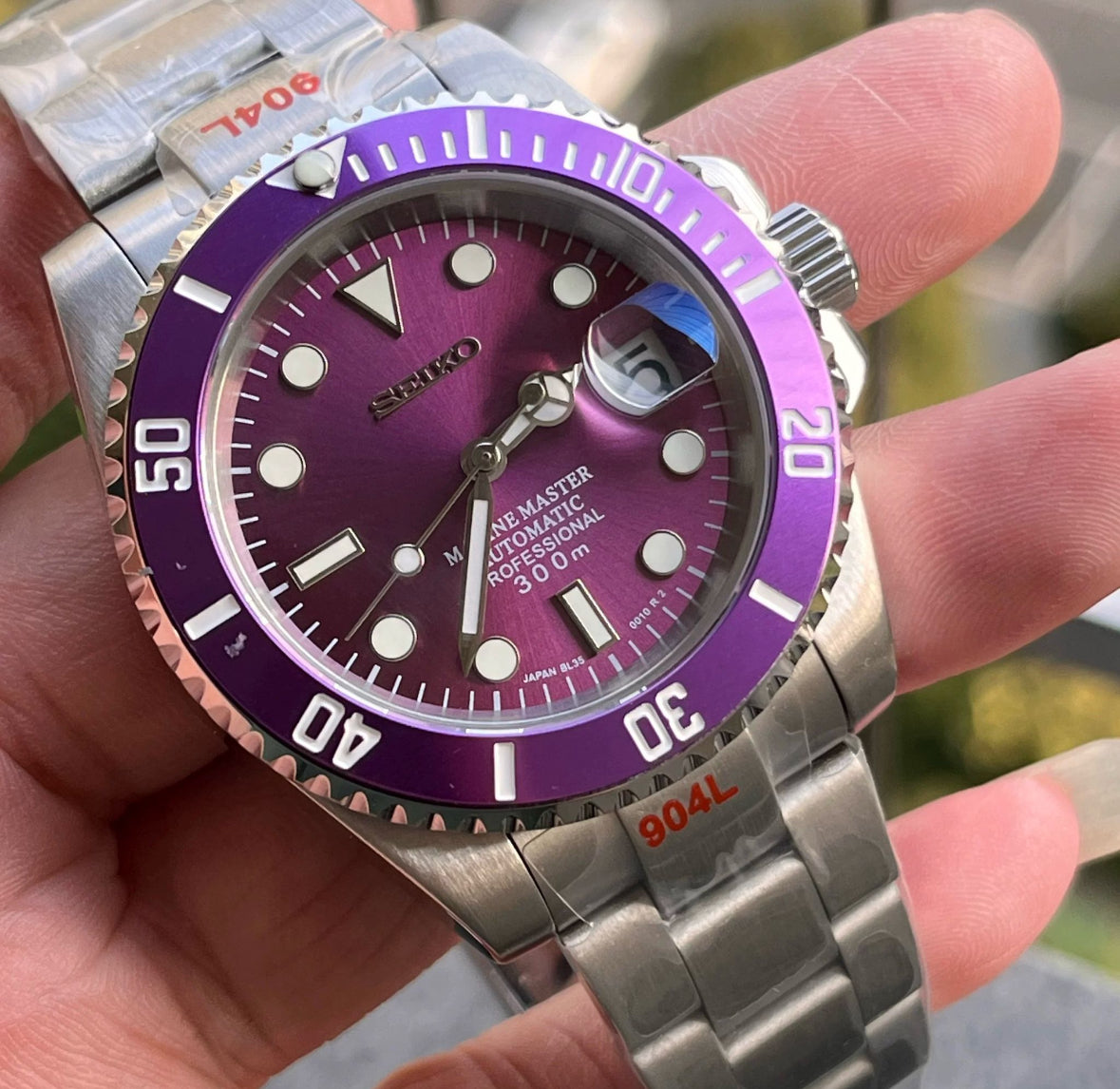 Purple Seiko Submariner 40