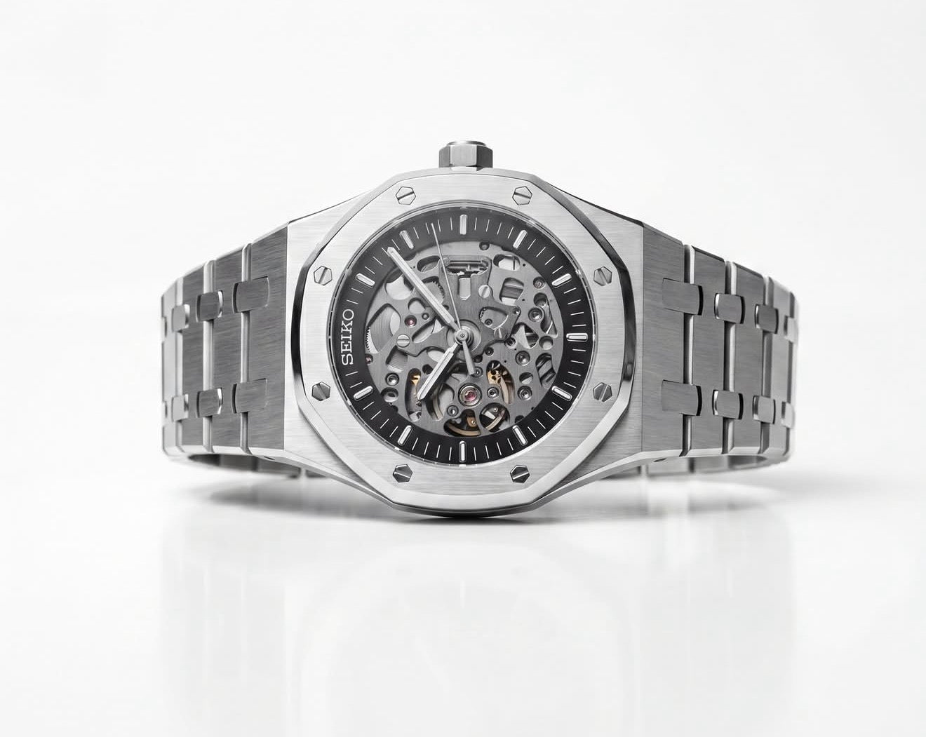 Seiko Royal Oak Mod ‘Steel Skeleton’ 41 (NH72)