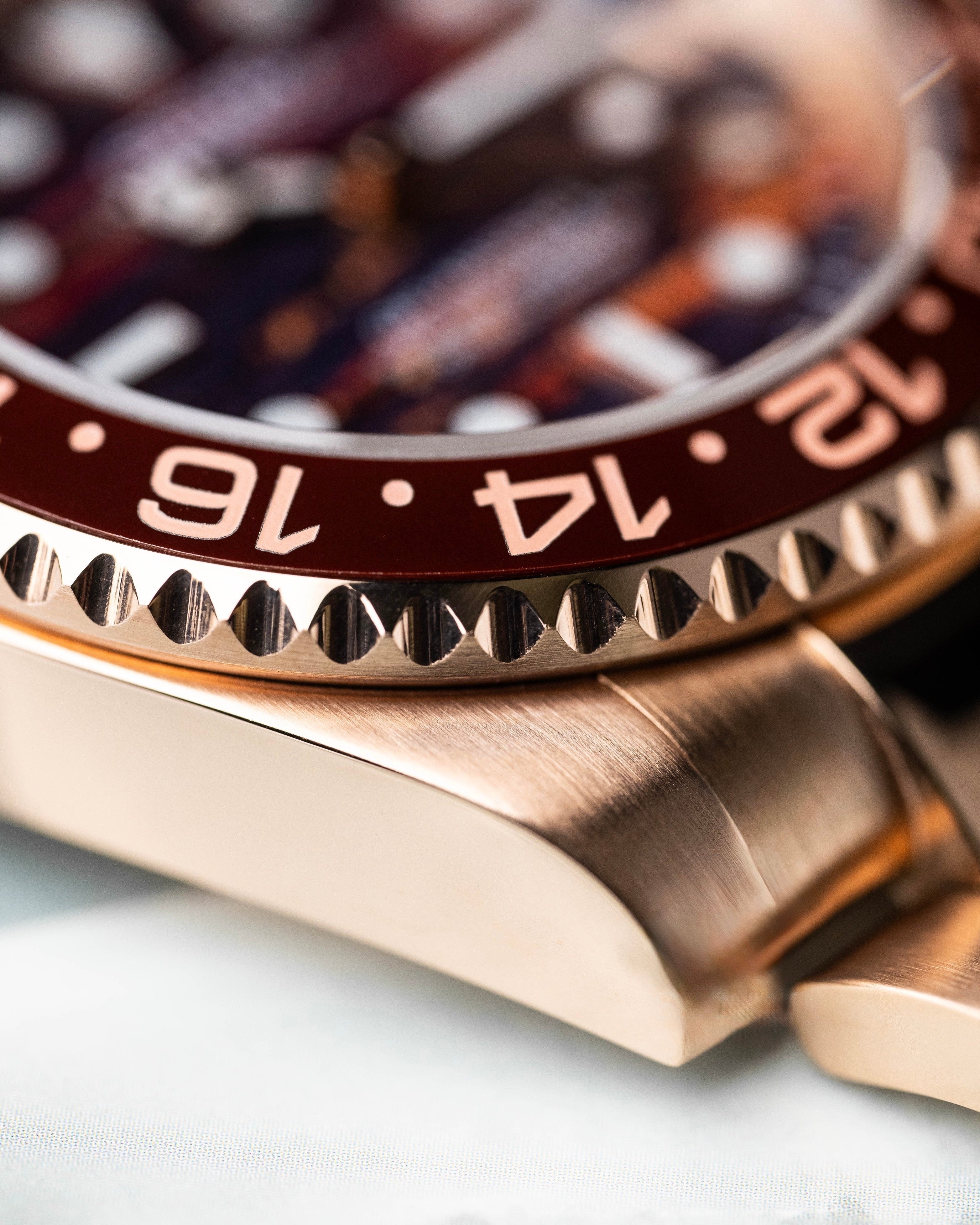 Seiko GMT- Master II Mod Rose Gold 'Tiger Iron' 40 – NH35 Mod