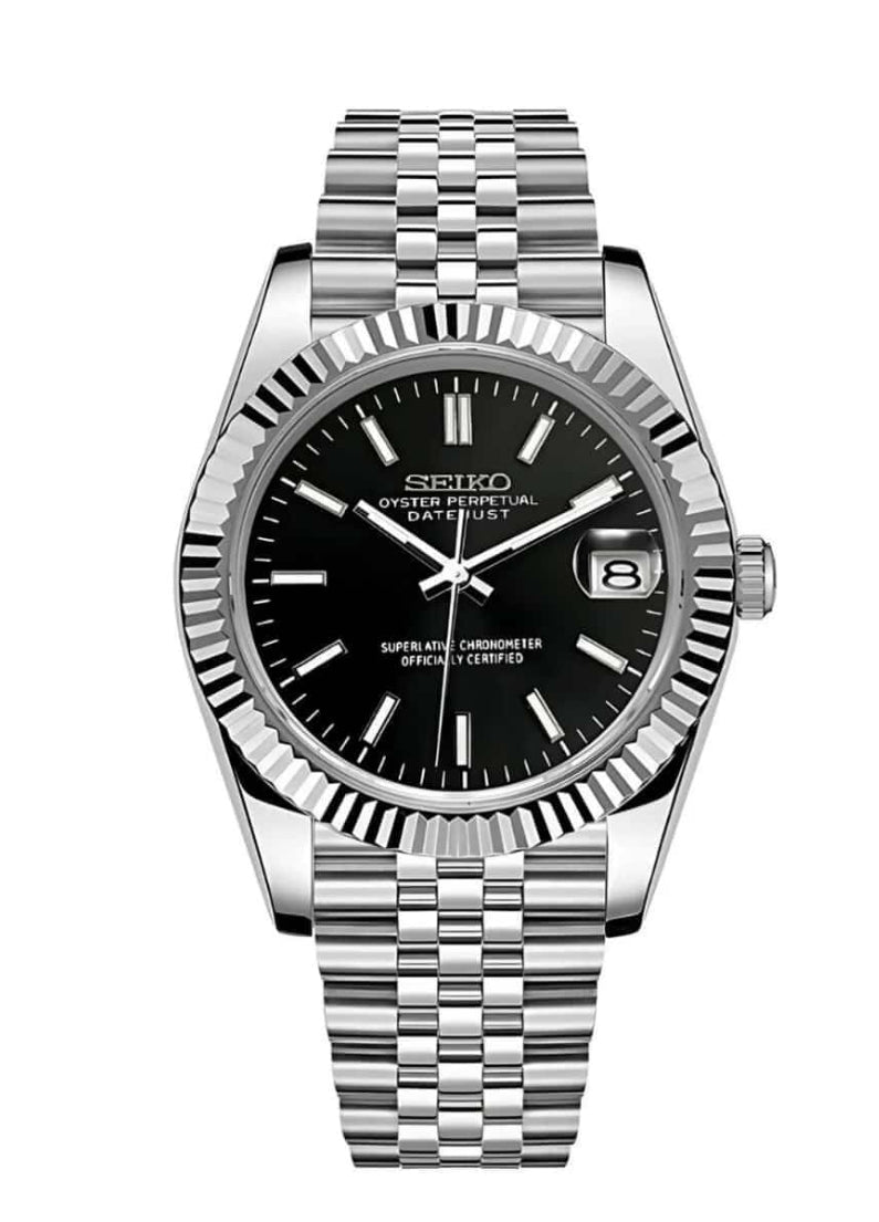 Seiko Date-Just Black Dial 36/39