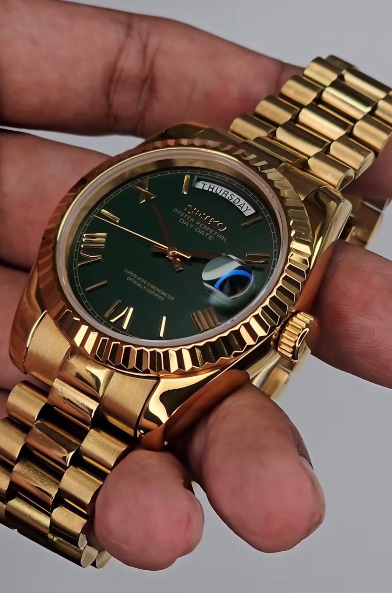 Seiko Day-date Mod ‘Green Roman Dial’ 36/39