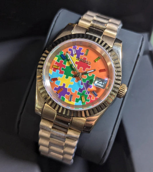 Seiko Datejust Rose Gold ‘Puzzle Dial’ 36/39