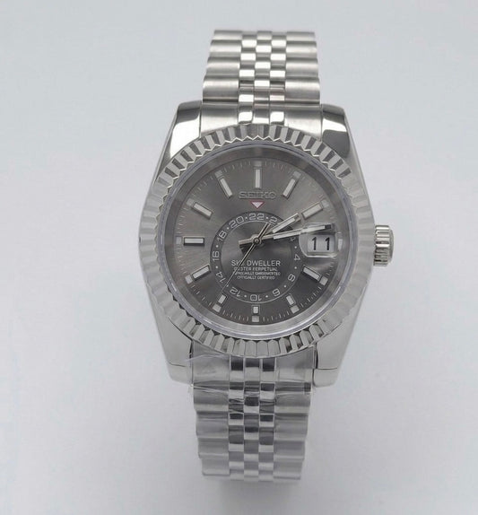 Seiko Sky-Dweller Mod ‘Grey Rhodium Dial’ 40
