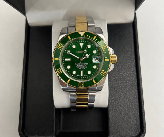 Seiko Marine Master Mod ‘Two-tone Green Dial’ 40