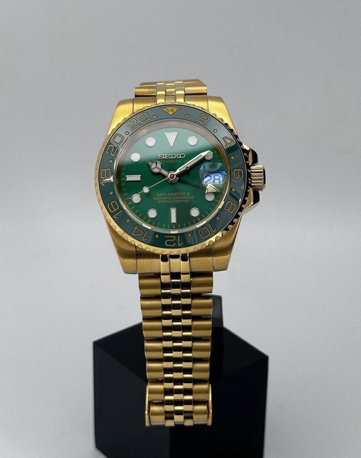 Seiko GMT- Master II Mod ‘Golden Hulk’ 40