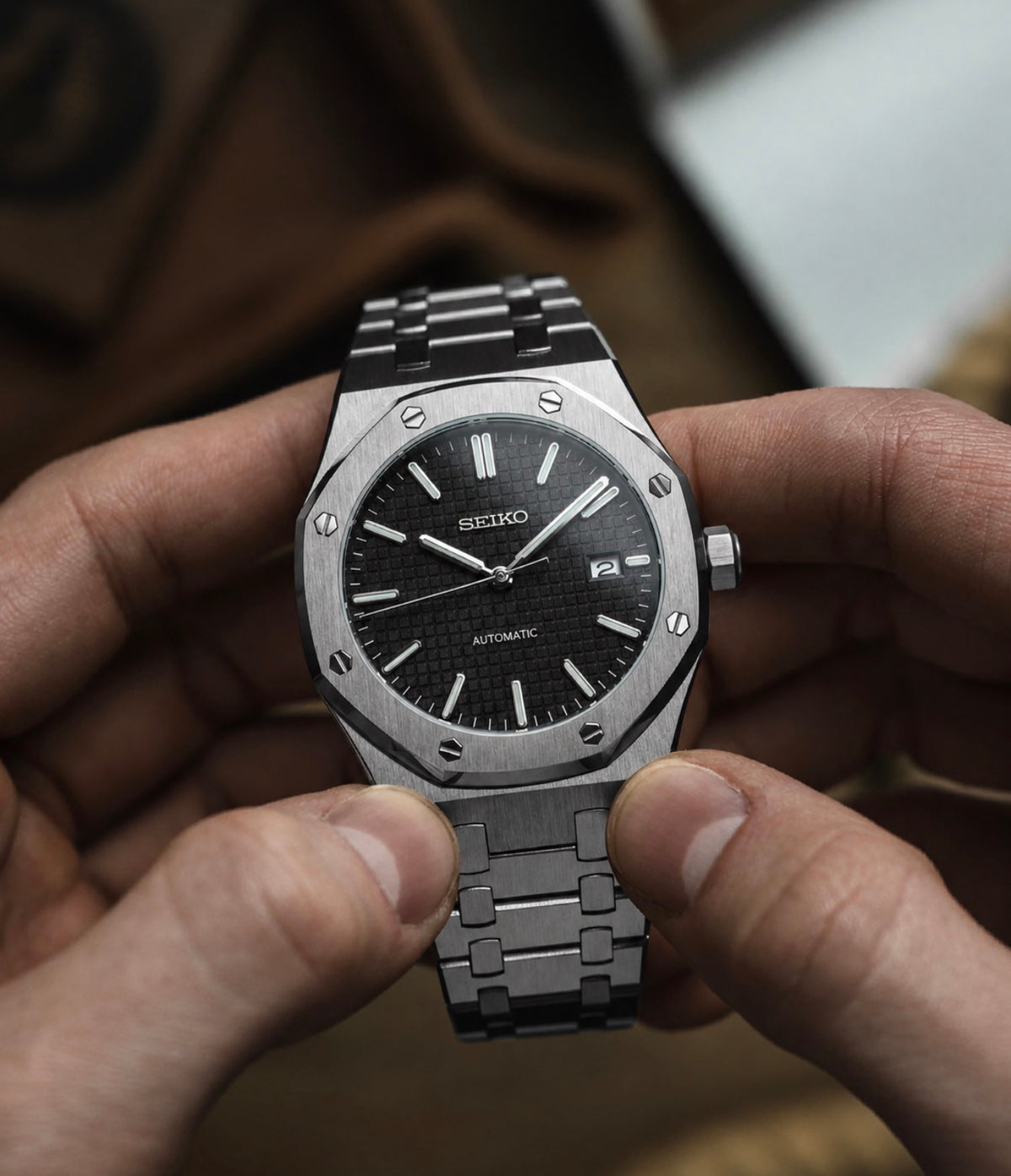 Seiko Royal Oak Mod ‘Black Dial’ 41